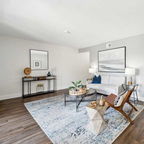 modern living area at linkhorn bay apartments, virginia beach, va, 23451