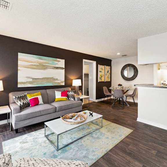 a living room with a couch and a table at ashton creek, chester, 23831