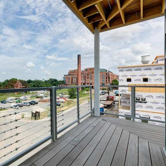 balcony at east 51 at rocketts landing, richmond, va, 23231