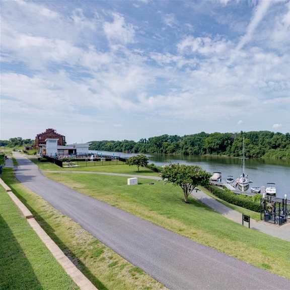 lake side walking path at east 51 at rocketts landing, richmond, 23231