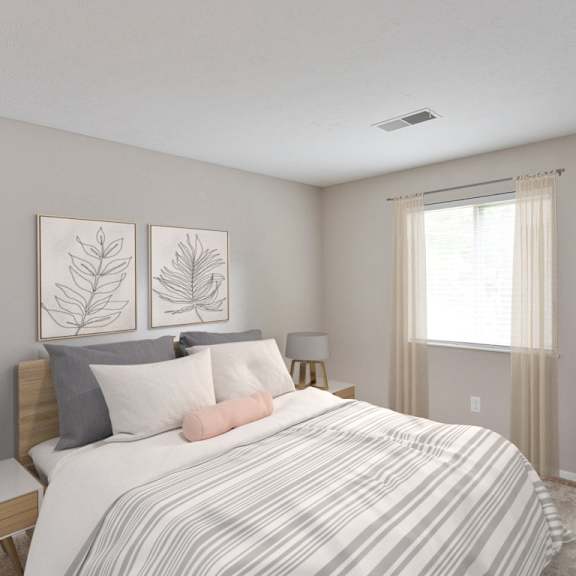 gorgeous bedroom at chinoe creek apartments, lexington