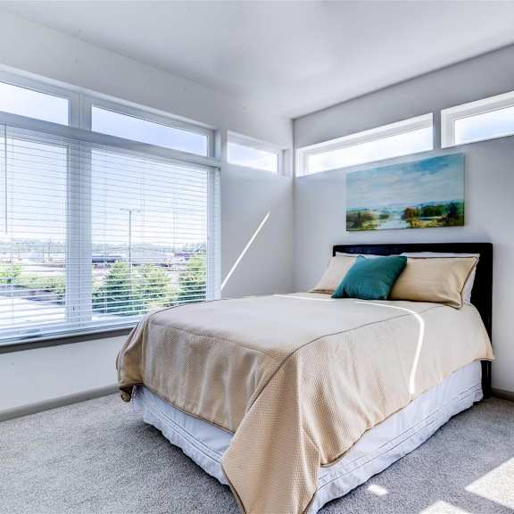 bedroom interior at east 51 at rocketts landing, virginia
