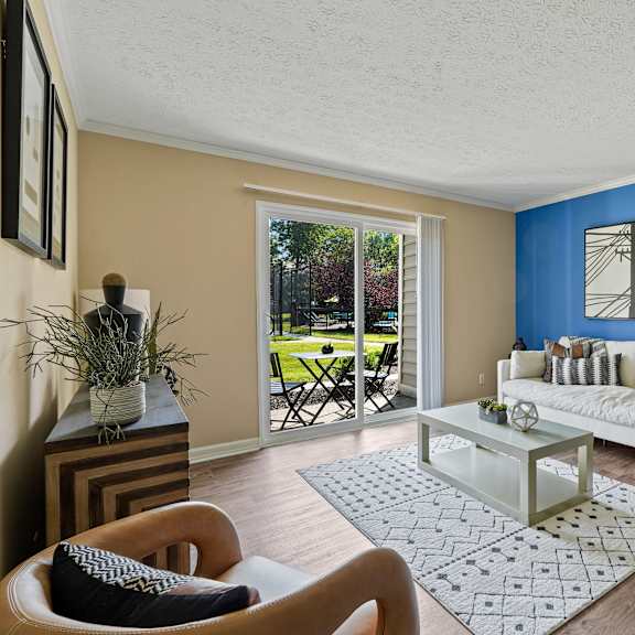 living room area at the grove at lyndon louisville ky