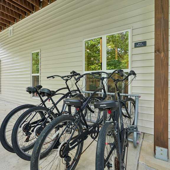 covered bicycle storage at park ridge estates in durham, nc