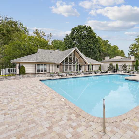 pool and surrounding area at park ridge estates durhamn, nc