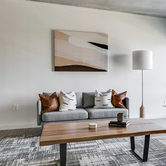 living area interior at the locks tower, virginia