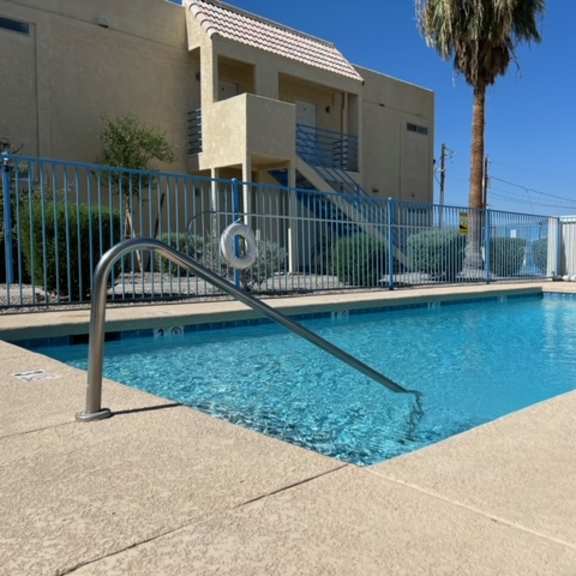 a sparkling pool