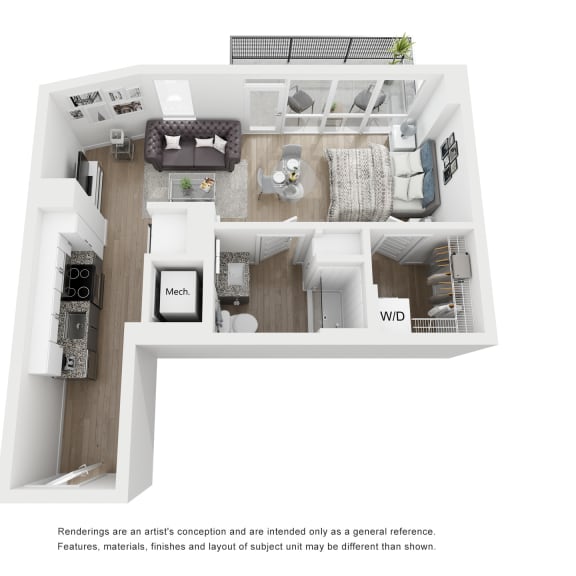 Thumbnail 1 of 2 Studio 1 bath S2 Floor Plan at Link Apartments® H Street, Washington, DC
