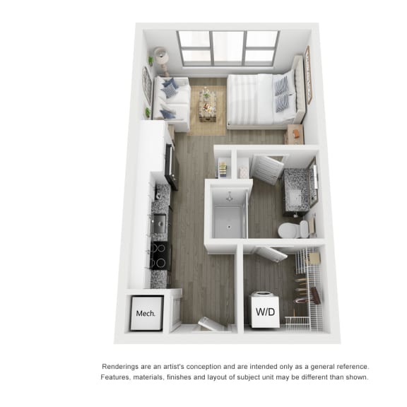 Thumbnail 1 of 2 S1 Floor Plan at Link Apartments® Broad Ave, Memphis, Tennessee