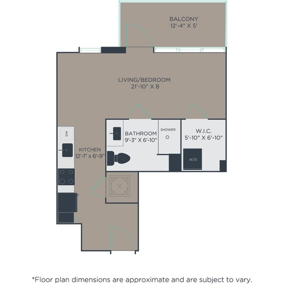 Thumbnail 2 of 2 Studio 1 bath S3 Floor Plan at Link Apartments® H Street, Washington, DC