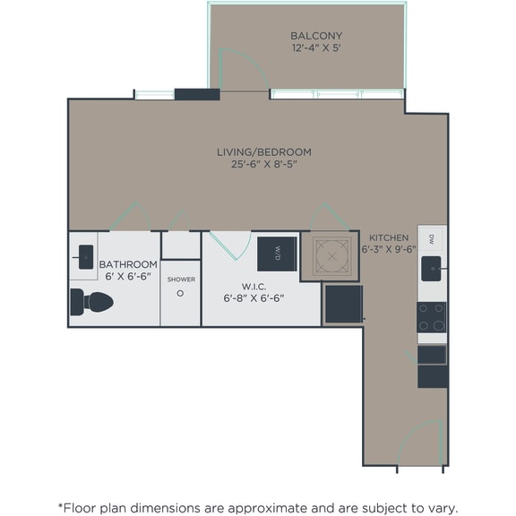 Thumbnail 2 of 2 Studio 1 bath S5 Floor Plan at Link Apartments® H Street, Washington, Washington