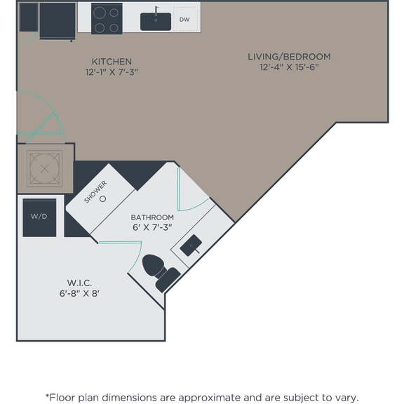 Thumbnail 2 of 2 Studio 1 bath S6 Floor Plan at Link Apartments® H Street, Washington