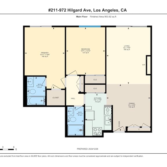 Thumbnail 2 of 2 22E Floor Plan at The Hilgard, Los Angeles, CA, 90024