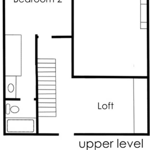 Thumbnail 2 of 2 2BR 2BA LOFT - FLOOR PLAN D - 972 HILGARD at The Hilgard, Los Angeles, CA, 90024