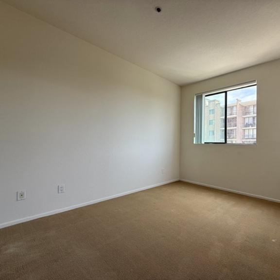 Thumbnail 27 of 27 Empty room with carpeted floor and a window.