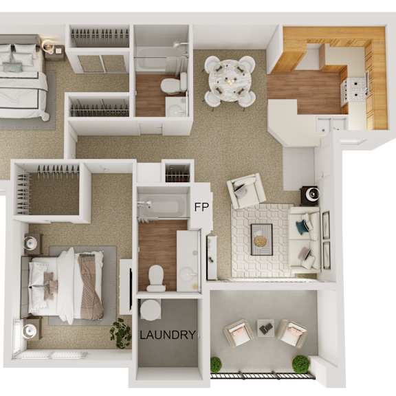 Thumbnail 1 of 2 Arroyo Villa 2 Bed 2 Bath A at Arroyo Villa Apartments, Thousand Oaks, CA