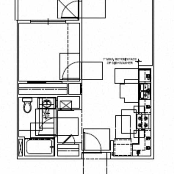 Thumbnail 1 of 2 1 bed 1 bath floor plan at Portola Senior Apartments, Carlsbad, California