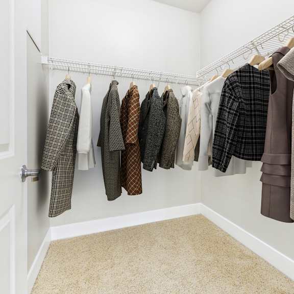 a row of shirts hanging on a clothes rack.
