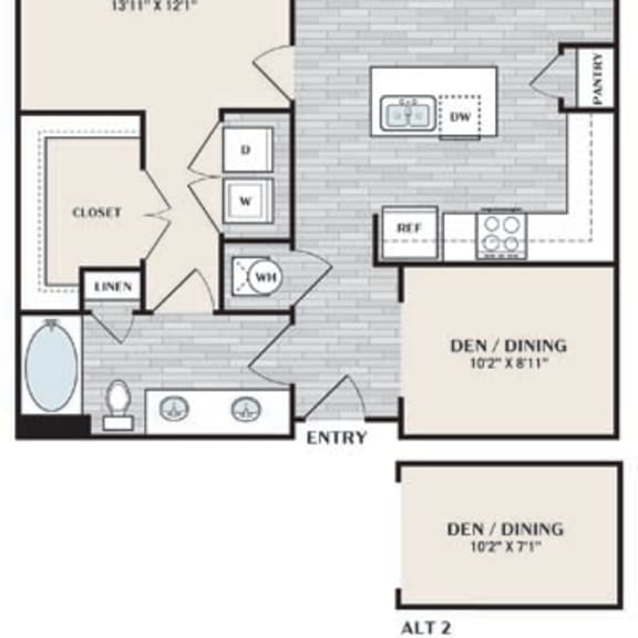 Thumbnail 2 of 4 a floor plan of a small house with a bedroom and a living room