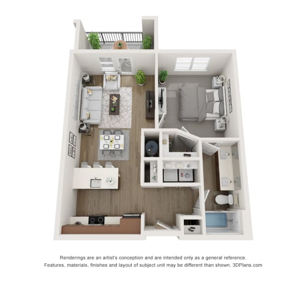 Thumbnail 1 of 2 a 1 bedroom floor plan  sierra  2100 sq ft