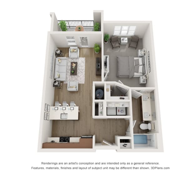 Thumbnail 1 of 2 3 bedroom floor plan  the residences at