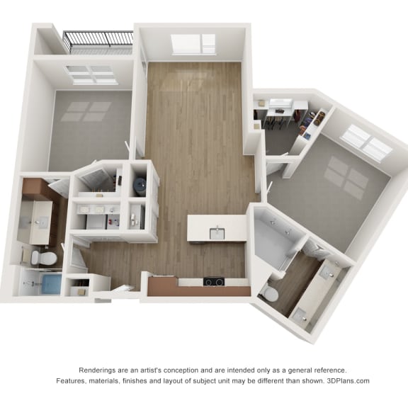 Thumbnail 2 of 2 3 bedroom floor plan  the residences at sawmill estates apartments