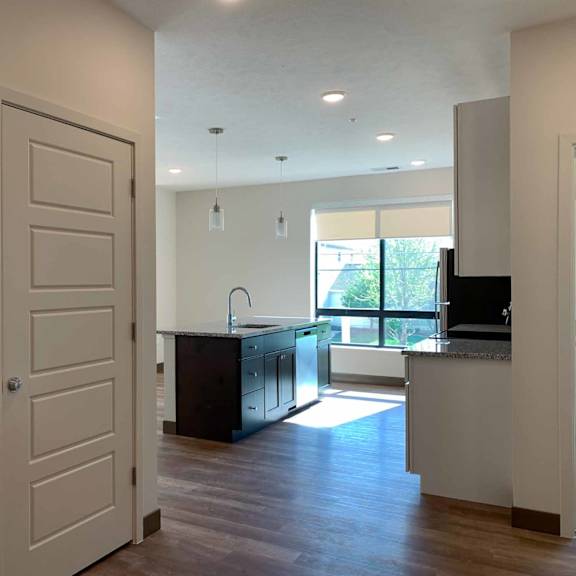 Thumbnail 17 of 36 the view of the kitchen from the main entry