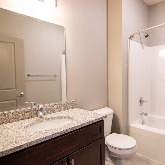 Thumbnail 14 of 18 Bathroom with bathtub at 360 at Jordan West
