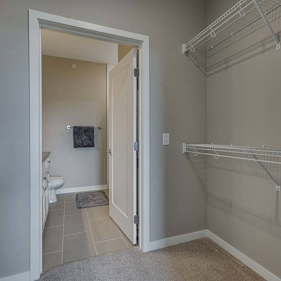 Thumbnail 13 of 19 Extra storage, large closets, and large bathroom in of 2 bedroom apartment for rent at Ascend at Woodbury best new apartments Woodbury MN 55129