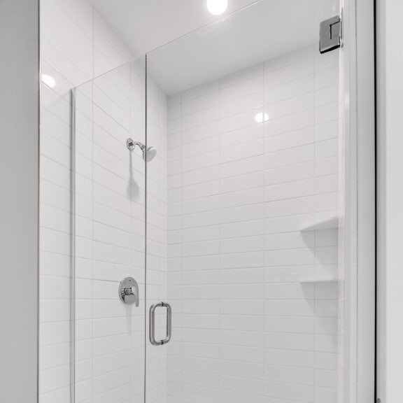 Thumbnail 15 of 16 Large shower with glass door at Aspire at CityPlace in Woodbury, Minnesota