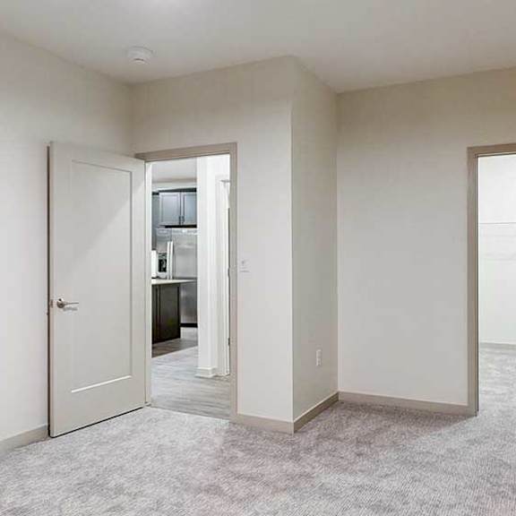 Thumbnail 19 of 25 a bedroom with carpeted flooring and a walk-in closet
