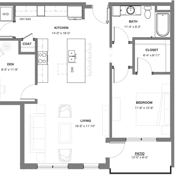 Thumbnail 1 of 24 1 bedroom Moose apartment