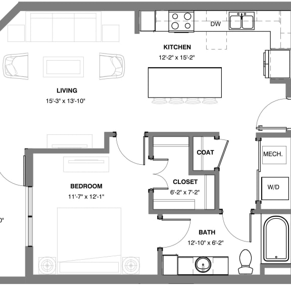 Thumbnail 1 of 26 Lynx 1 bedroom apartment