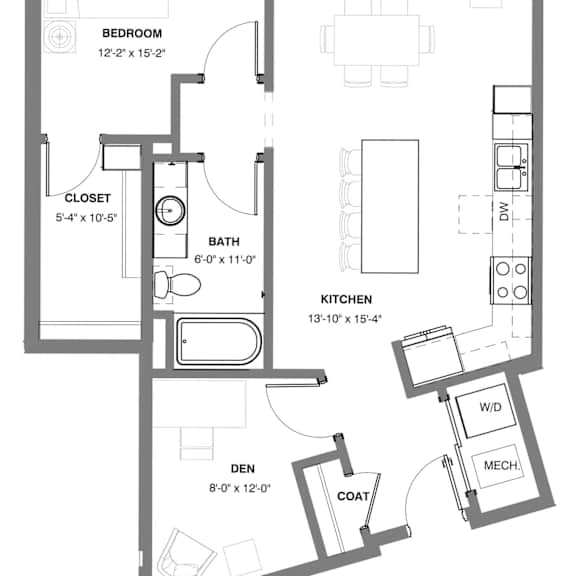 Thumbnail 1 of 25 1 bedroom Wolf apartment