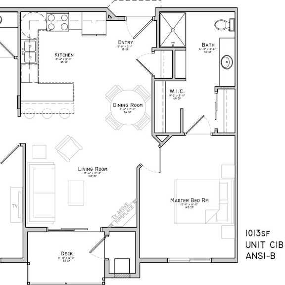 Thumbnail 2 of 30 floor plan of a two bedroom apartment