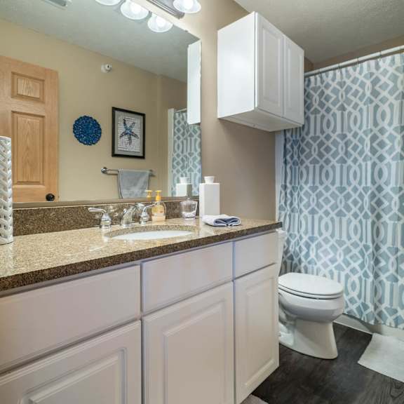 Thumbnail 10 of 17 a bathroom with a sink and a toilet