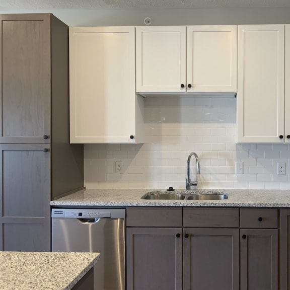 Thumbnail 5 of 16 Multicolored cabinets in a kitchen at Haven at Uptown