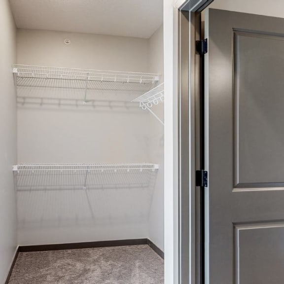 Thumbnail 18 of 19 Closet space providing storage in the Bliss floor plan at Haven at Uptown in Lincoln, NE