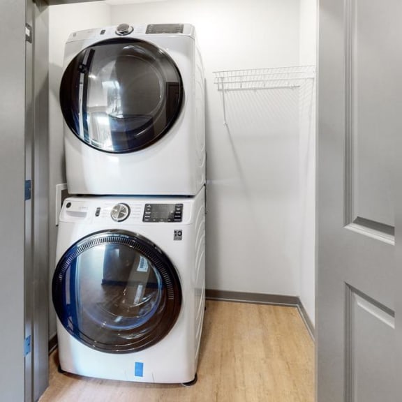 Thumbnail 19 of 19 Washer and dryer available in unit in the Bliss floor plan at Haven at Uptown in Lincoln, NE