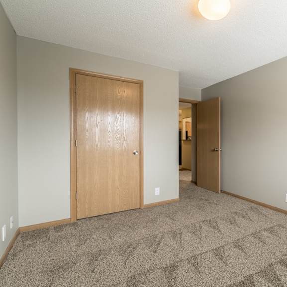 Thumbnail 13 of 14 a bedroom with a carpeted floor and a walk-in closet