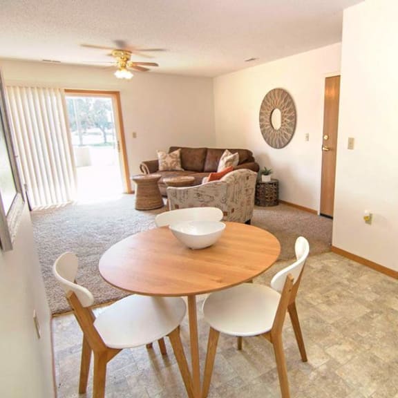 Thumbnail 2 of 5 Northridge Heights Apartments Living Area with Breakfast bar in Lincoln NE