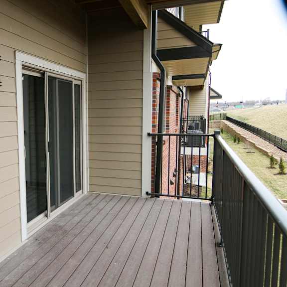 Thumbnail 19 of 43 Scenic views from a spacious patio or deck in 3 bedroom apartment for rent at North Pointe Villas best apartments Lincoln NE 68521