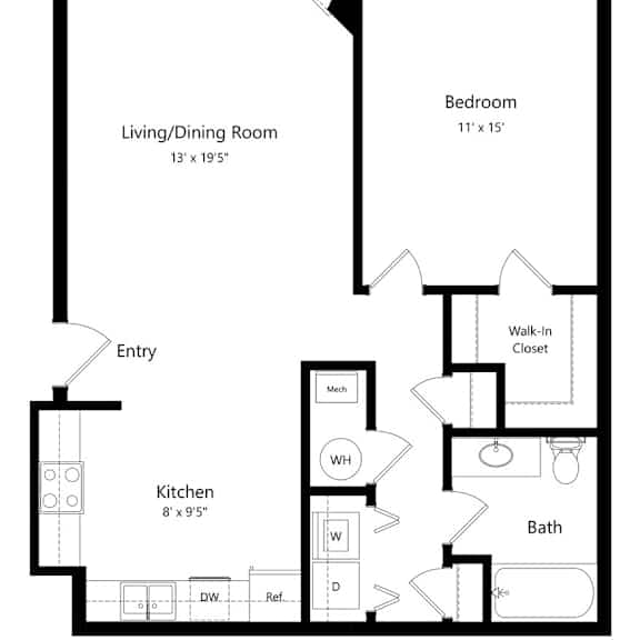 Thumbnail 1 of 21 1-bed Spruce floorplan at Northridge Heights Apartments in Lincoln, NE