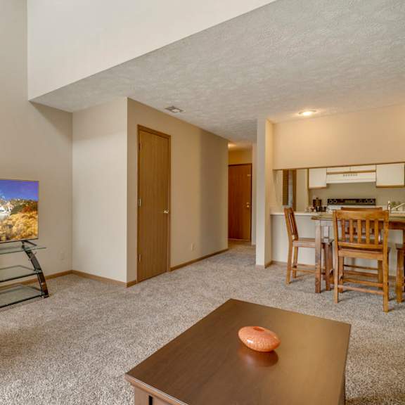 Thumbnail 5 of 15 Living room area in Pine Lake Heights Apartments