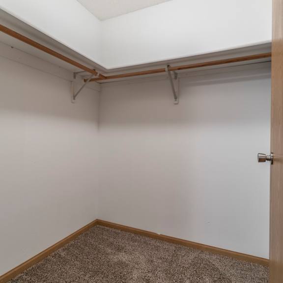 Thumbnail 10 of 12 walk in closet with shelving