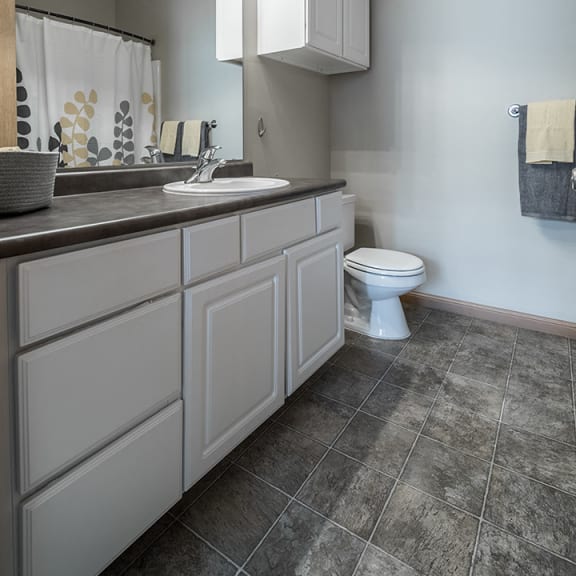 Thumbnail 8 of 9 Bright and spacious bathroom at Stone Creek Villas Apartments in Omaha Nebraska