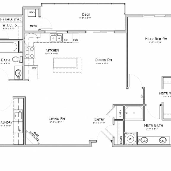 Thumbnail 2 of 18 Unit D1-3 bedroom apartment at 360 at Jordan West best new apartments West Des Moines IA 50266