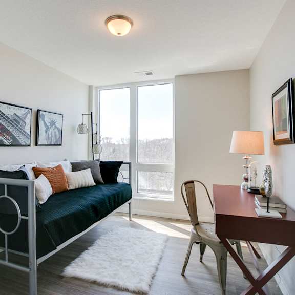Thumbnail 14 of 15 Spare bedroom turned into office at The Central apartments near downtown Minneapolis MN 55408