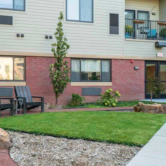 outdoor seating at the conrad near unmc in the blackstone district omaha ne 68105