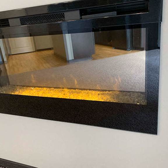 Thumbnail 8 of 21 Relaxing electric fireplace in a 1 bedroom apartment for rent at The Flats at 84 apartments Lincoln NE 68516